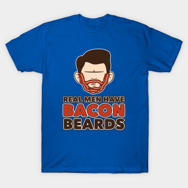 Bacon Beard (men's version) T-Shirt by mikehandyart